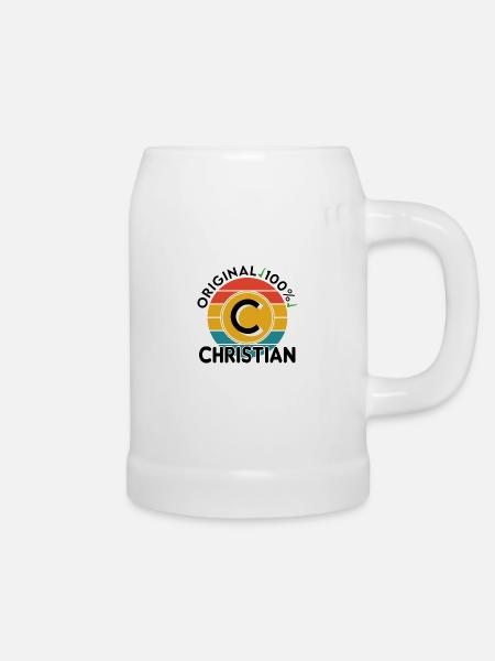 Christian - Bierkrug - Weiß