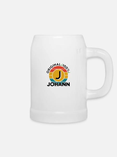 Johann - Bierkrug - Weiß