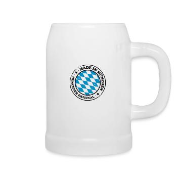 Fabriqué à Munich - Chope en céramique - blanc - Droite