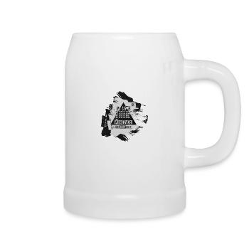 Do Not Judge A Book By Its Cover - Meme Shirt - Beer Mug - white - Right