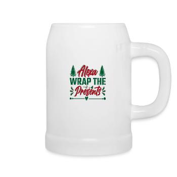 Alexa Wrap the Presents - Beer Mug - white - Right