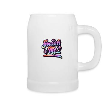 Smash Me | Jugendwort 2022 - Beer Mug - white - Right