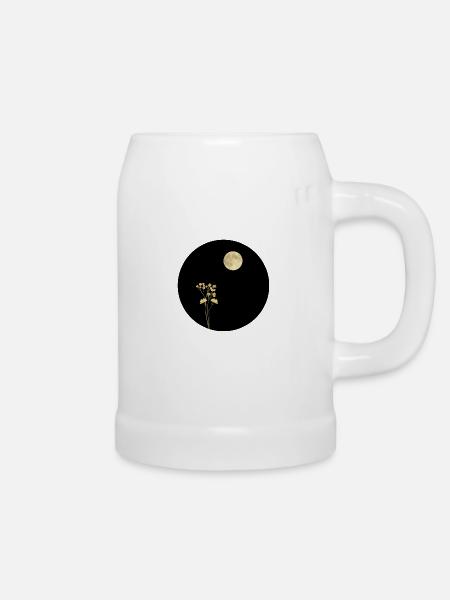 Full Moon - Bierkrug - Weiß