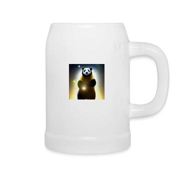 A panda for every heart - Beer Mug - white - Right