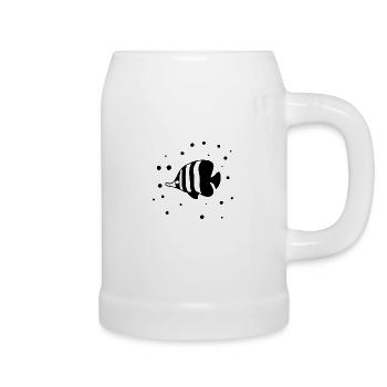 Fish Aquarium Marine Nature Conservation - Beer Mug - white - Right