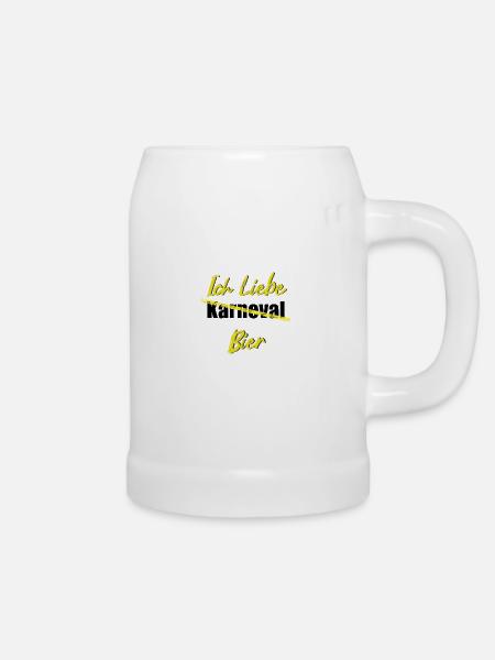 Ich liebe Bier - Bierkrug - Weiß