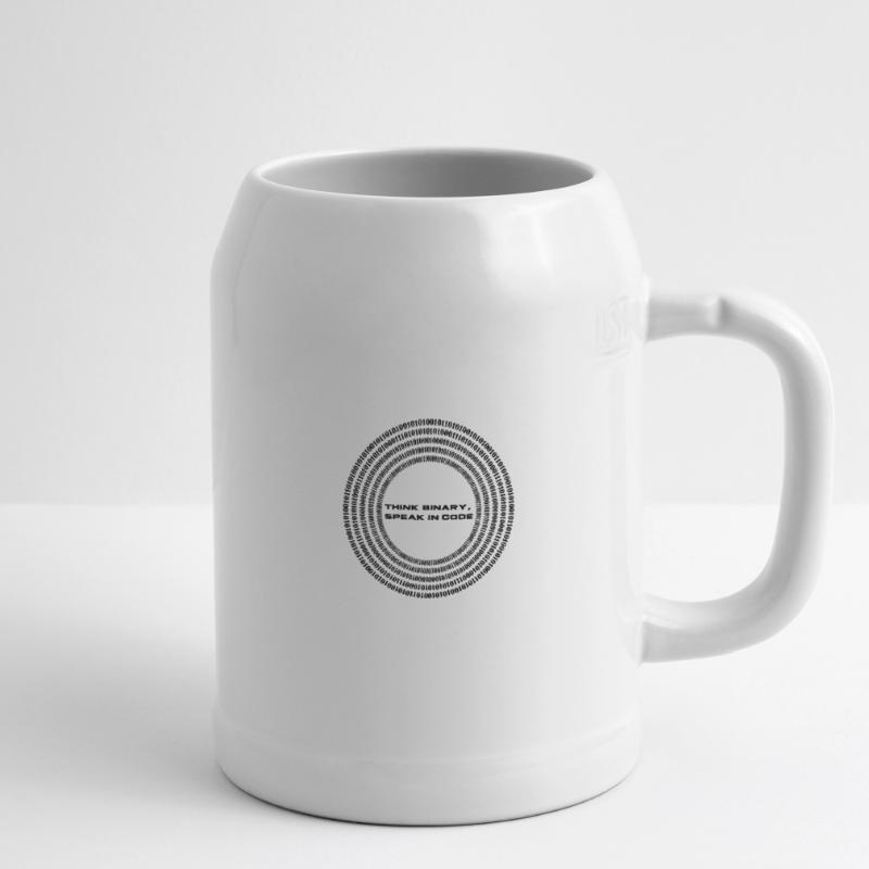 Think binary - speak in code Bierkrug