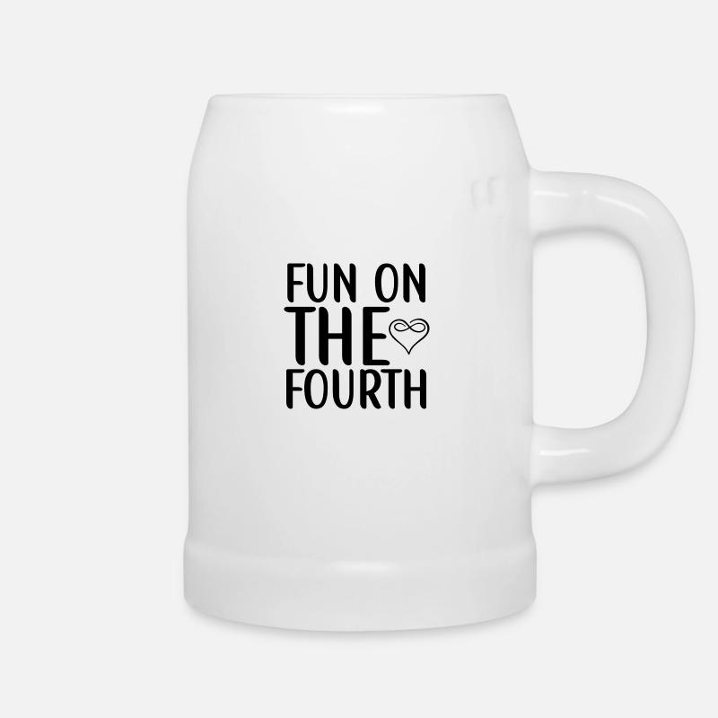 Fun on the Fourth - Beer Mug - white