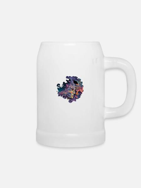 TRIPPY - Bierkrug - Weiß