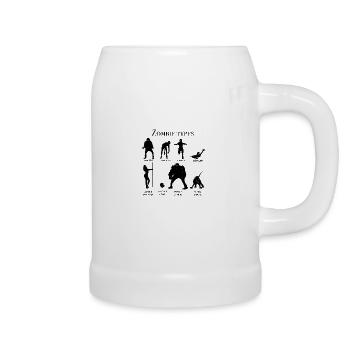 Zombie types chart - Beer Mug - white - Right