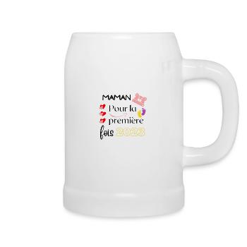 "Maman 2023" déjà un merveilleux souvenir. - Chope en céramique - blanc - Droite