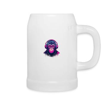 Battements de singe - Chope en céramique - blanc - Droite