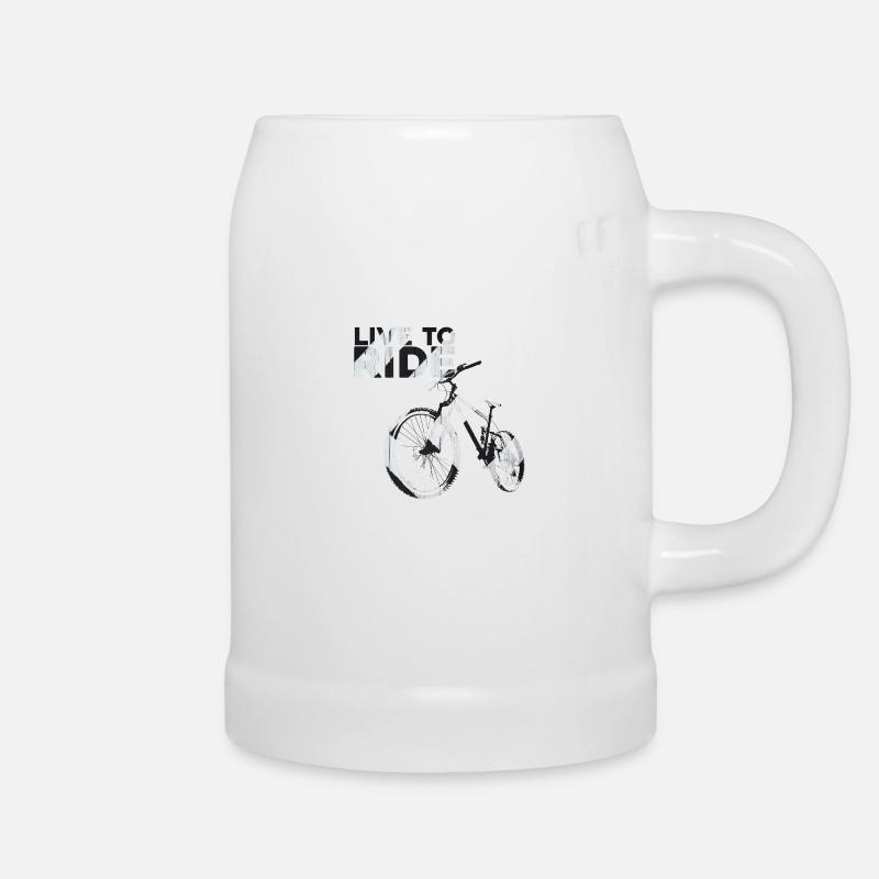Live To Ride - Beer Mug - white