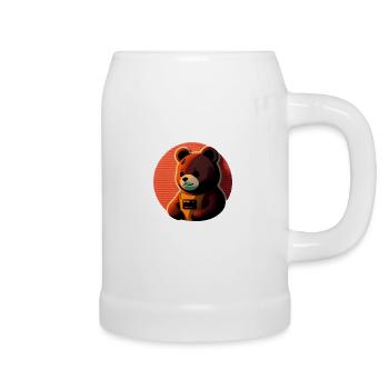 Bears Cartoon - Beer Mug - white - Right
