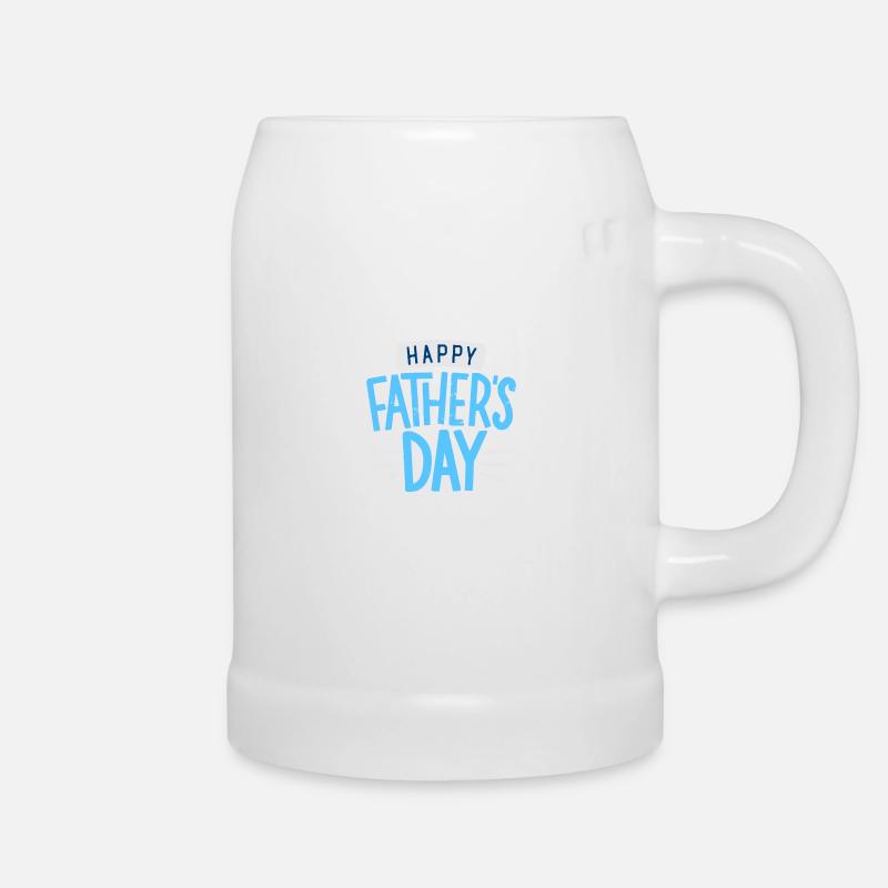 Froher Vatertag - Bierkrug - Weiß