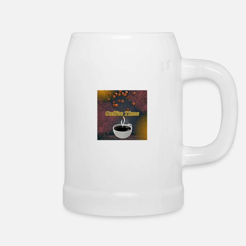 Coffe time - Bierkrug - Weiß