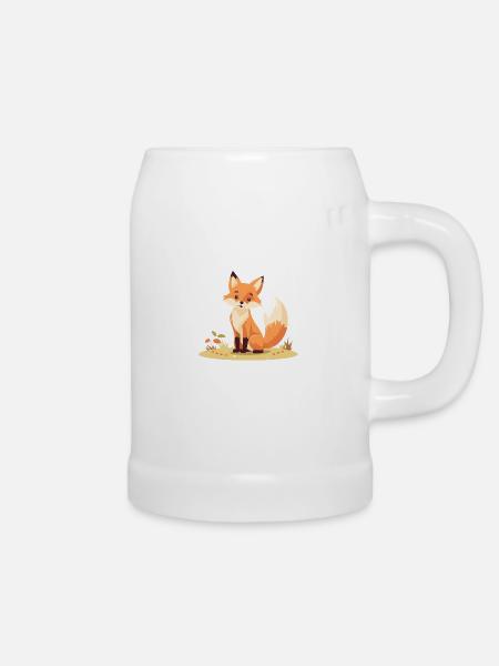 Junger Fuchs Clipart Rotfuchs - Bierkrug - Weiß