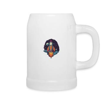 Whimsy Rocket: Galactic Adventure! - Beer Mug - white - Right