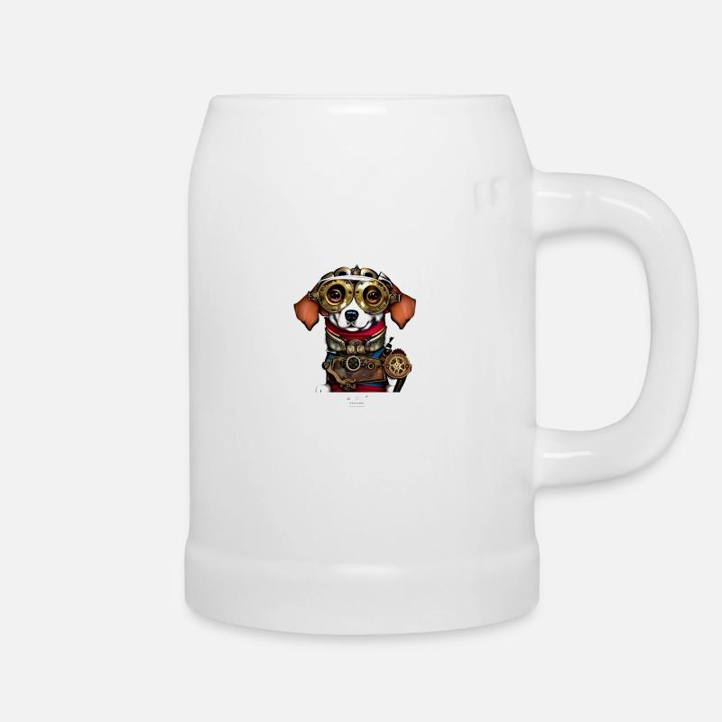 Micky Steamer - Bierkrug - Weiß