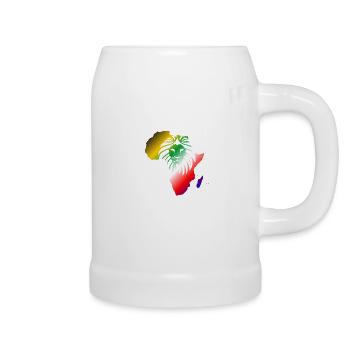 Afrique Lion symbole continent africain force - Chope en céramique - blanc - Droite