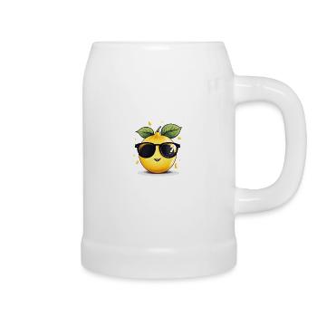 A casual lemon - Beer Mug - white - Right