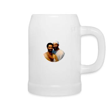 Die Liebe bringt den Menschen zu den Menschen - Bierkrug - Weiß - Rechts