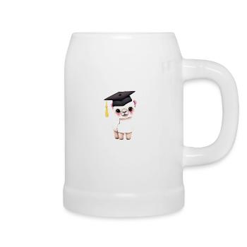 Bachelor Alpaca Studies School Leaving Certificate Graduate - Beer Mug - white - Right