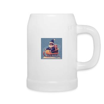 Santa's Sleigh - Beer Mug - white - Right