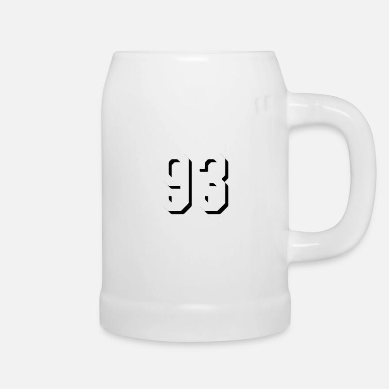 Numéro 93 - Chope en céramique - blanc
