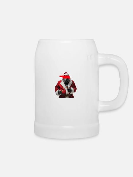 Red Gorilla - Bierkrug - Weiß