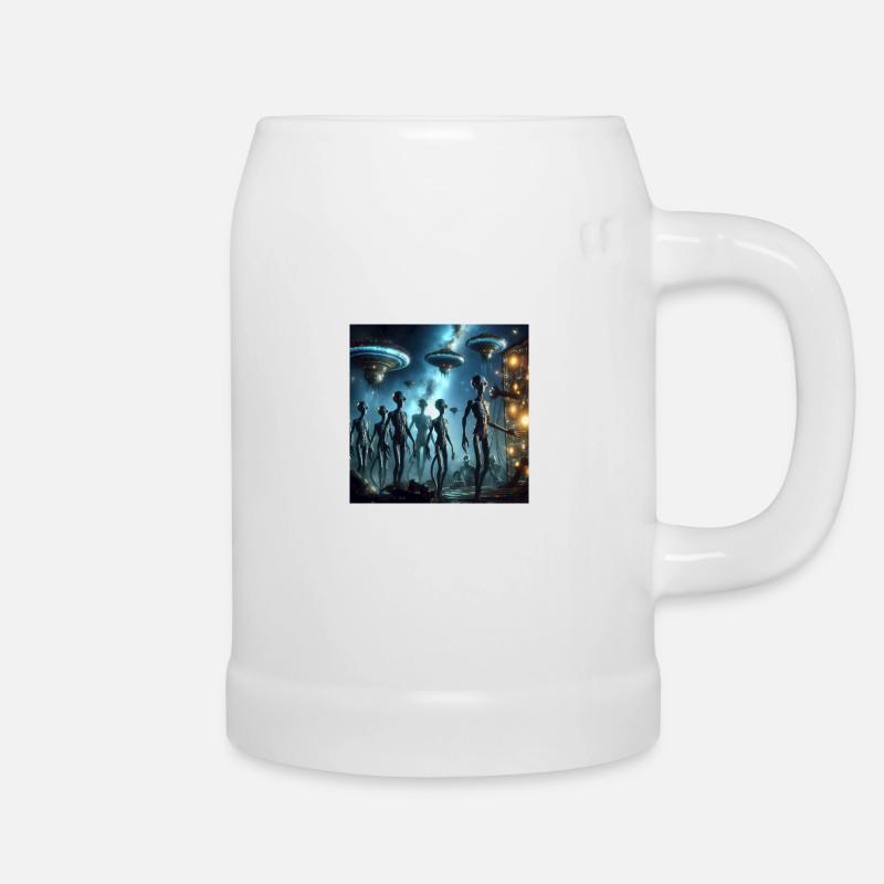Space Spirituality - Beer Mug - white