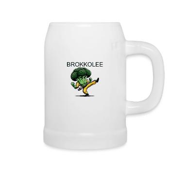 BROCCOLE | Combattre le brocoli - Chope en céramique - blanc - Droite
