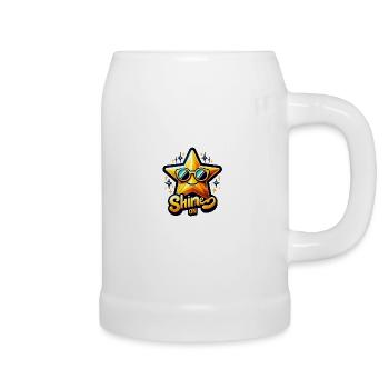 Shine on - Bierkrug - Weiß - Rechts