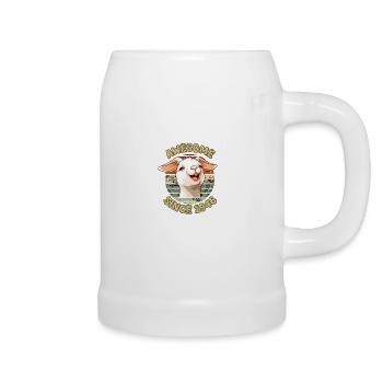 awesome Since 1946 - Humor 1946 Birthday Gift - Beer Mug - white - Right