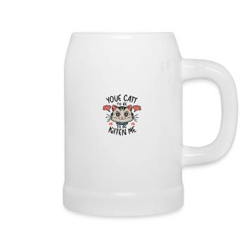 Comic Whisker Whimsy - Beer Mug - white - Right