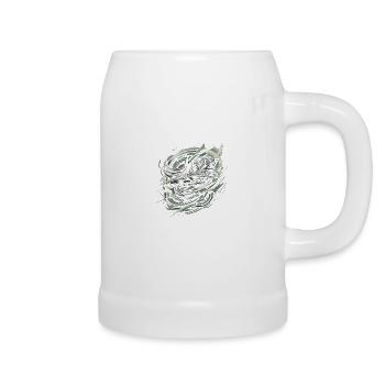 Manœuvres aériennes - Chope en céramique - blanc - Droite
