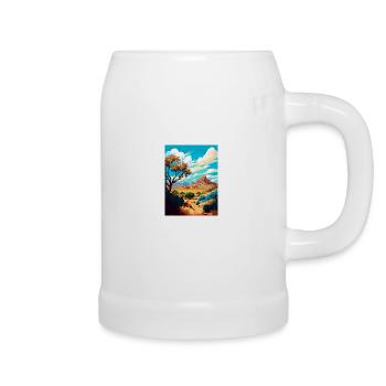 Coronado National Forest Arizona Reiseposter - Bierkrug - Weiß - Rechts