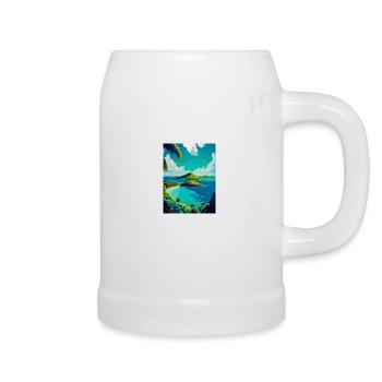 Saint Vincent And The Grenadines Caribbean Travel - Beer Mug - white - Right