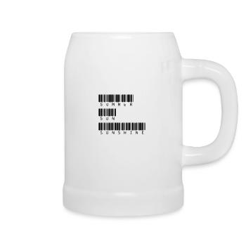 Summer Sun Sunshine Sommer Sonne Sonnenschein - Beer Mug - white - Right
