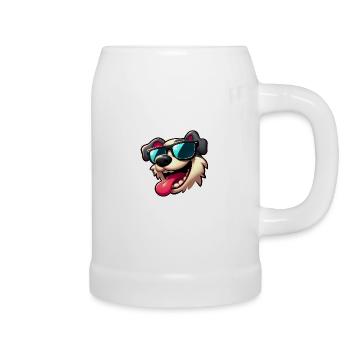 Cool doggy - Beer Mug - white - Right