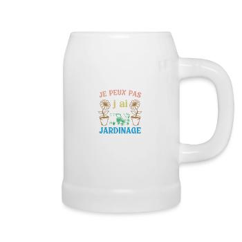 J peux pas j ai Jardinage - Chope en céramique - blanc - Droite