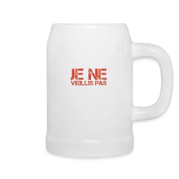 I'm not getting old, I'm increasing in value - Beer Mug - white - Right