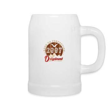 Kultiges Jubiläum 2007 - Bierkrug - Weiß - Rechts
