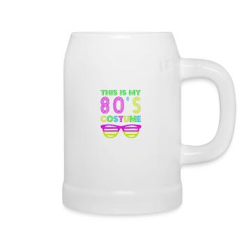 This is my 80s Costume - Retro Party - Beer Mug - white - Right