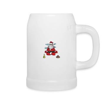 Zen-Weihnachtsmann - Bierkrug - Weiß - Rechts