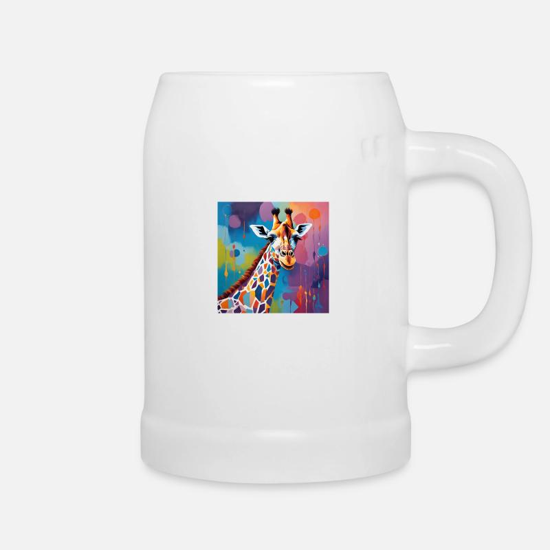 Giraffe - Bierkrug - Weiß