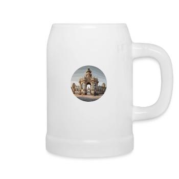 Zwinger Kronentor - Chope en céramique - blanc - Droite