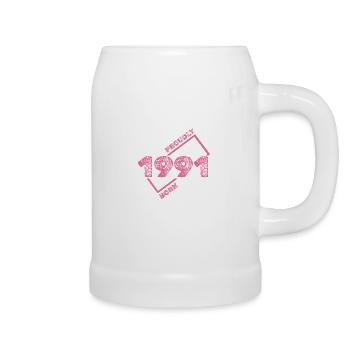 Born in 1991 - Beer Mug - white - Right