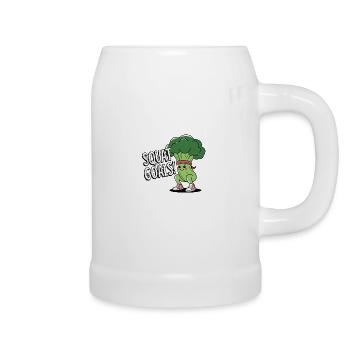 Squat Goals - Beer Mug - white - Right