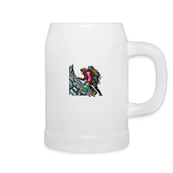 alpiniste - Chope en céramique - blanc - Droite